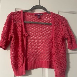 Hot pink kids jacket also fits as juniors